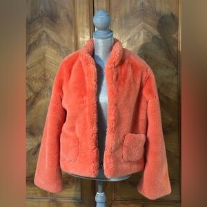 DRA Los Angeles NWT Mango Fur Jacket Anthropologie Size M